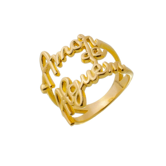 ANEL AMOR DE ALGUÉM OURO
